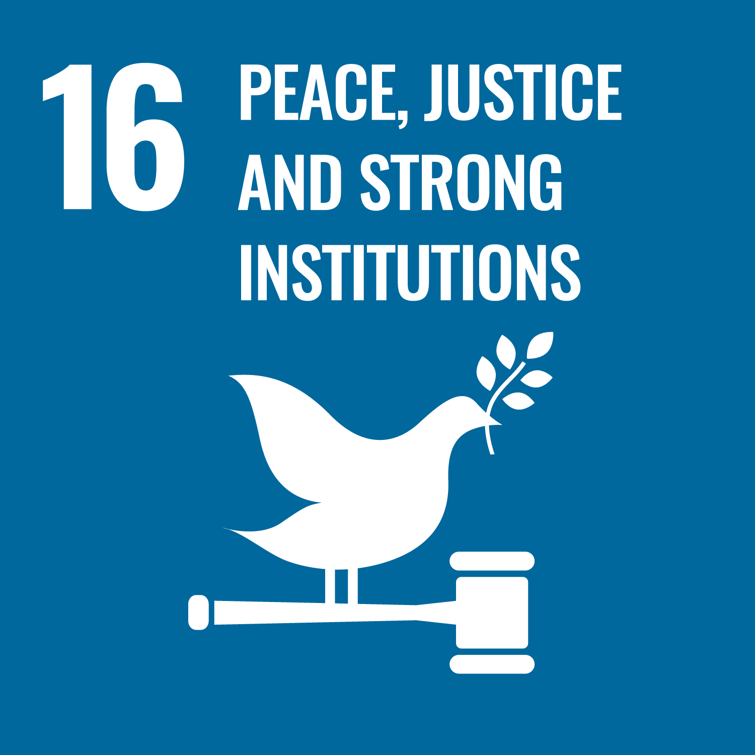 Sustainable Development Goal 16: peace, justice and strong institutions